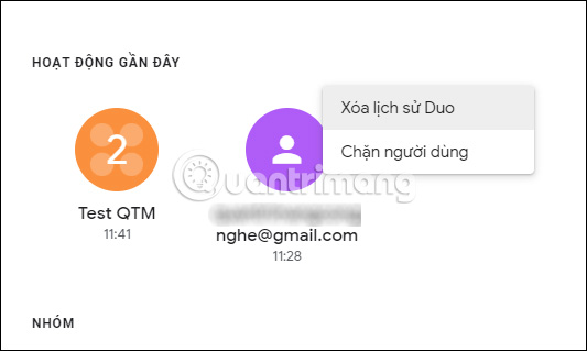Chặn người gọi Duo