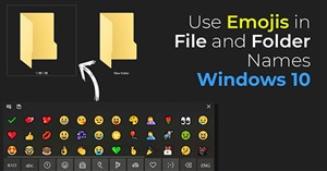 Cách sử dụng emoji trong tên file trên Windows 10