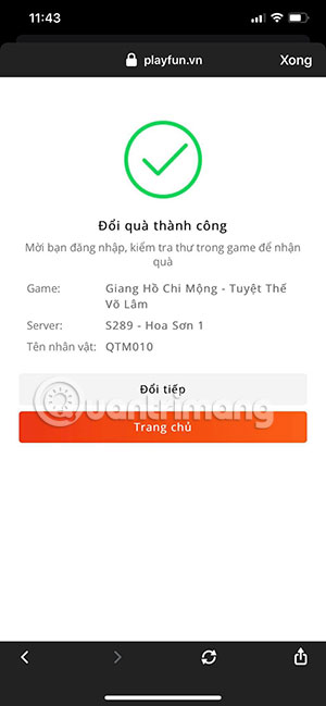 nhận giftcode giang hồ chi mộng