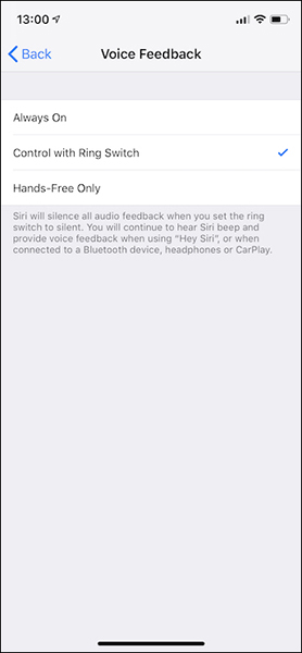 Cài đặt Siri trả lời