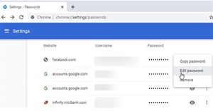 Cách chỉnh sửa mật khẩu đã lưu trên Google Chrome