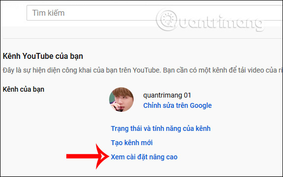 Cài đặt nâng cao