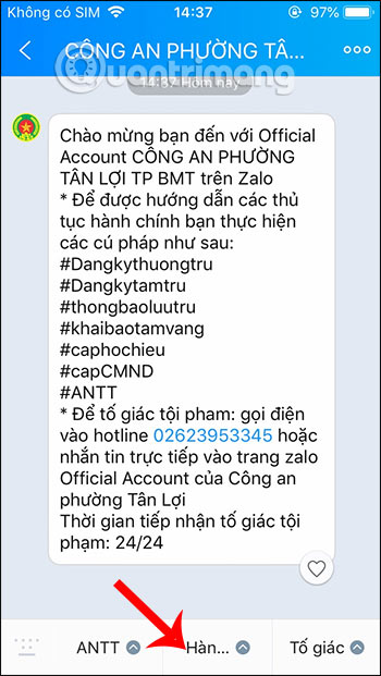 Nhấn Hành chính