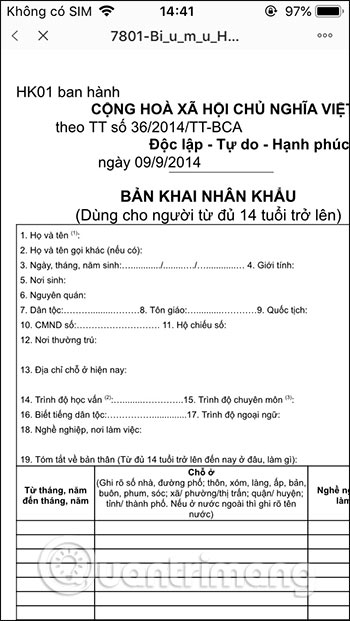 Hồ sơ đăng ký