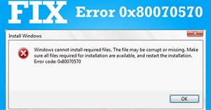 Lỗi 0x80070570 là gì? Cách sửa lỗi này ra sao?