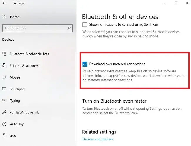 Cách sửa lỗi Bluetooth Metered Connection trên Windows 10 - Ảnh minh hoạ 2