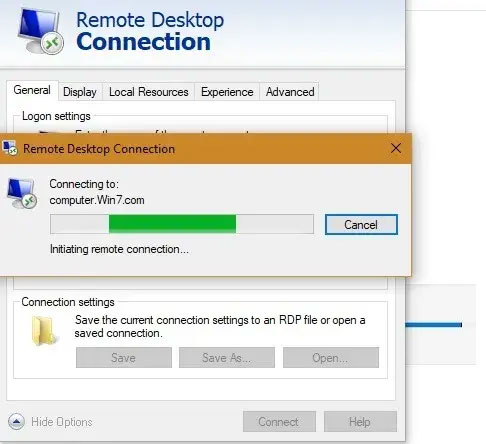 Kết nối PC Windows từ xa