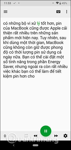 Hiện đoạn văn