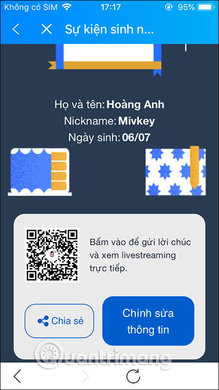 Chia sẻ sự kiện