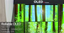 LG trình diễn TV màn hình cuộn như rèm cửa, màn hình trong suốt đầy ấn tượng