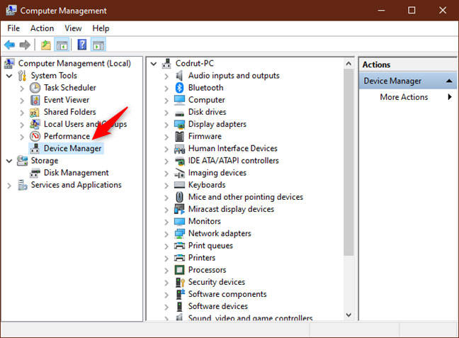Mở Device Manager từ This PC