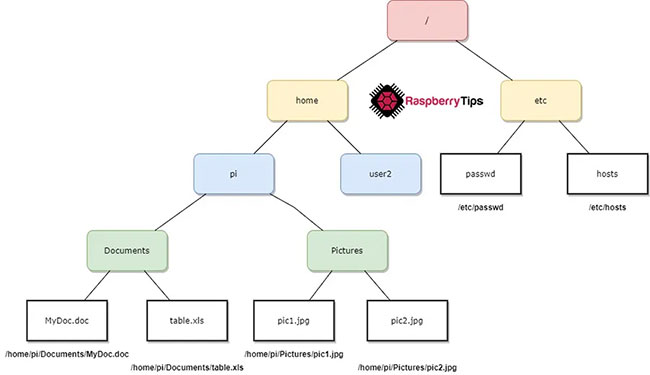 Hệ thống file Raspberry Pi hoạt động như thế nào?
