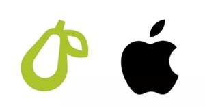 Một công ty Mỹ bị kiện vì sử dụng logo quả lê giống... logo quả táo của Apple