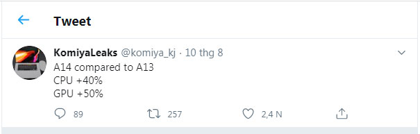Tiết lộ từ leaker Komiya
