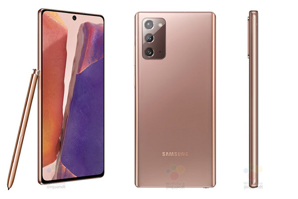 Thiết kế bên ngoài của Galaxy Note 20