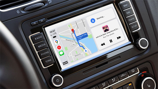 Google Maps trên CarPlay