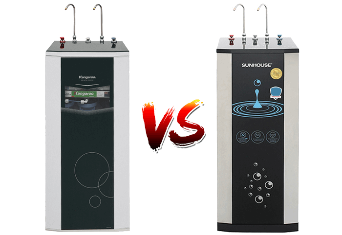 So sánh máy lọc nước Kangaroo và Sunhouse