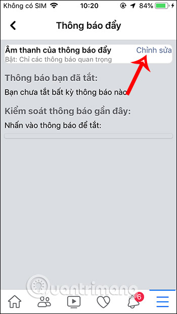Thay đổi tin nhắn văn bản