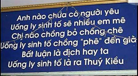 Theo quảng cáo này, cứ uống sinh tố là xinh đẹp, là kiếm được người yêu…