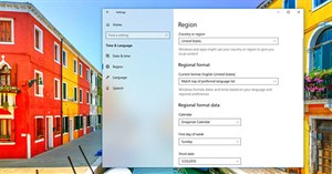 Cách thay đổi cài đặt vùng trên Windows 10