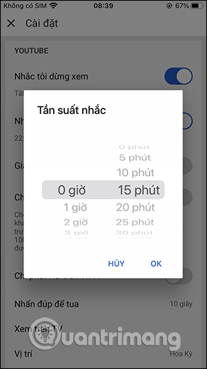 Chọn tần suất
