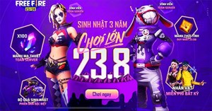 Các sự kiện Sinh nhật Free Fire 3 Năm Chơi Lớn và cách tham gia