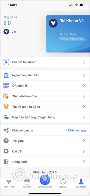 Thay đổi thông tin