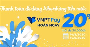 Cách thanh toán hóa đơn tiền nước trên VNPT Pay