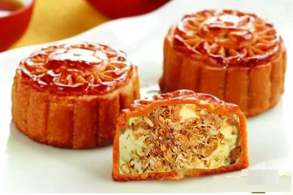 Bánh Trung thu nhân xôi xéo.