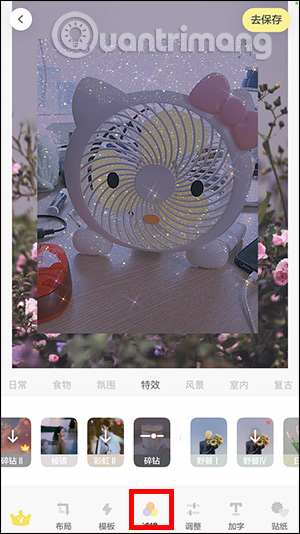 Chọn bộ lọc màu