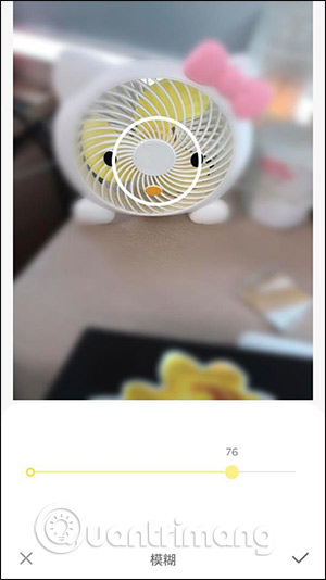 Chỉnh vùng làm mờ