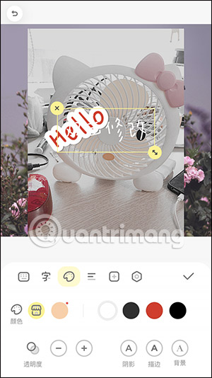 Chỉnh sửa chữ