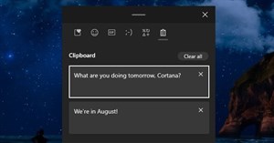 Tính năng mới trên Clipboard của Windows 10