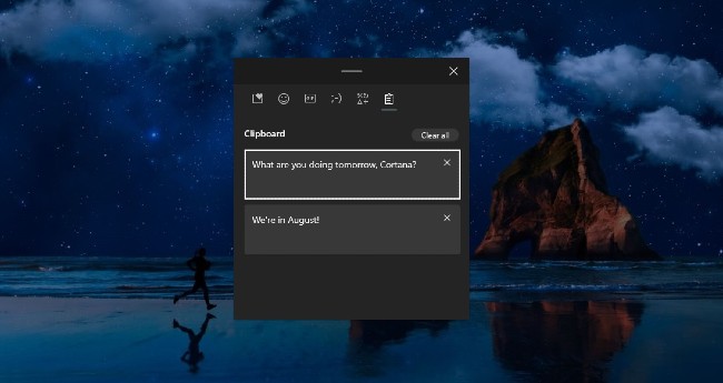 Cllipboard trên Windows 10 sẽ lưu được 25 mục