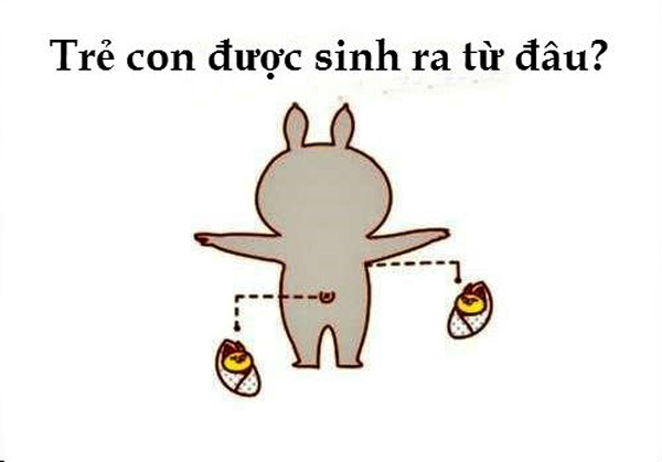Nách và rốn là câu trả lời mà hầu hết đứa trẻ nhận được khi thắc mắc với bố mẹ "con sinh ra từ đâu".