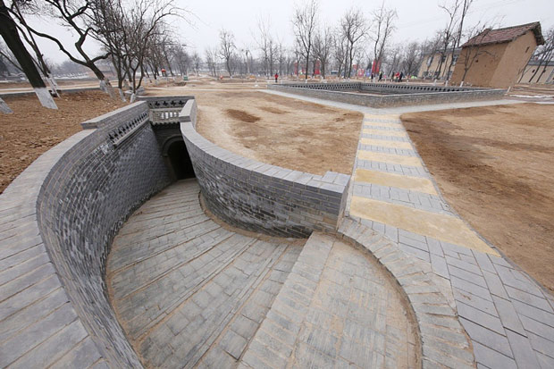 Đường hầm dài khoảng 10m này lối vào của một ngôi nhà