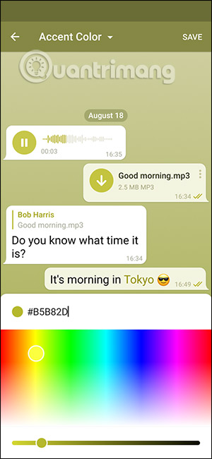 Cách đổi cỡ chữ, cài hình nền nhắn tin trên Telegram