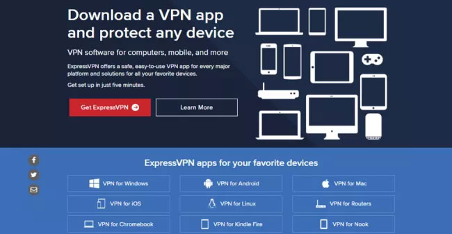 Ứng dụng ExpressVPN rất dễ sử dụng và có sẵn trên hầu hết các thiết bị