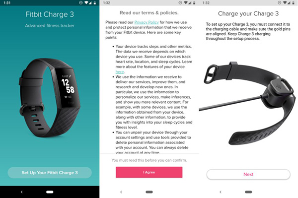 Sync fitbit charge 2024 3 to android