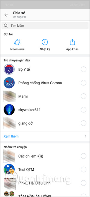 Chia sẻ nhóm