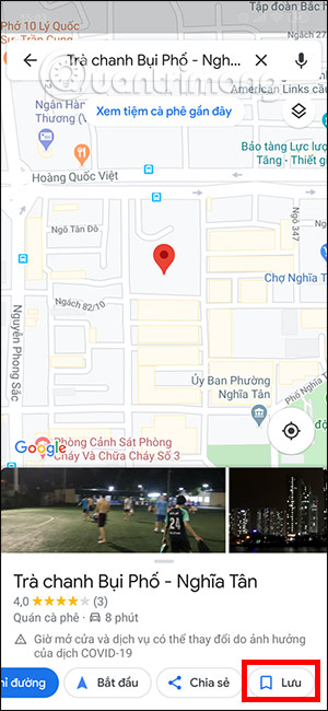 Lưu địa điểm