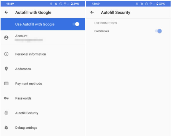 Auto-fill security