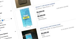 Những chiếc iPhone cài sẵn Fortnite được rao bán trên eBay với mức giá lên đến cả trăm triệu đồng