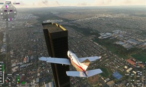 Lỗi đánh máy biến tòa nhà 2 tầng thành cao ốc chọc trời 212 tầng trong game Flight Simulator 2020
