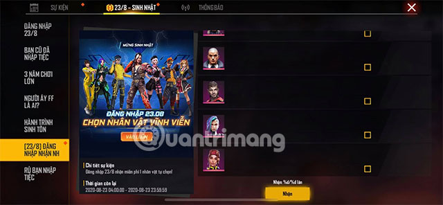 nhan nv free fire free