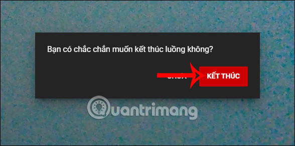 Dừng phát trực tiếp