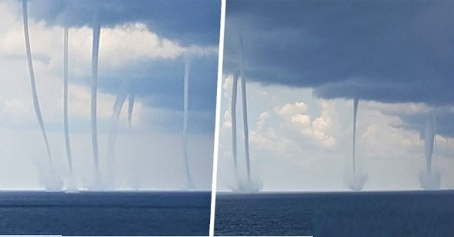 6 vòi rồng xuất hiện cùng lúc 