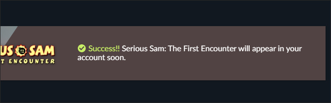 Thông báo tải game thành công