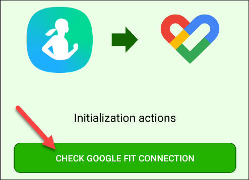 Kiểm tra kết nối Google Fit