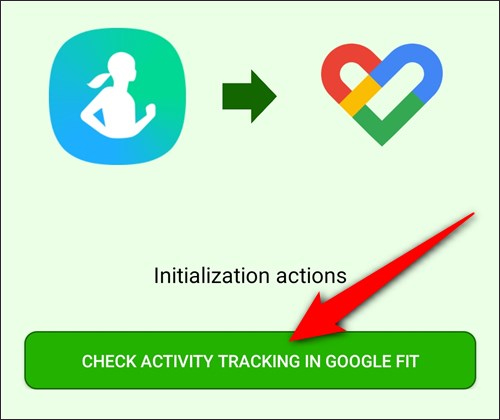 Check Activity Tracking in Google Fit